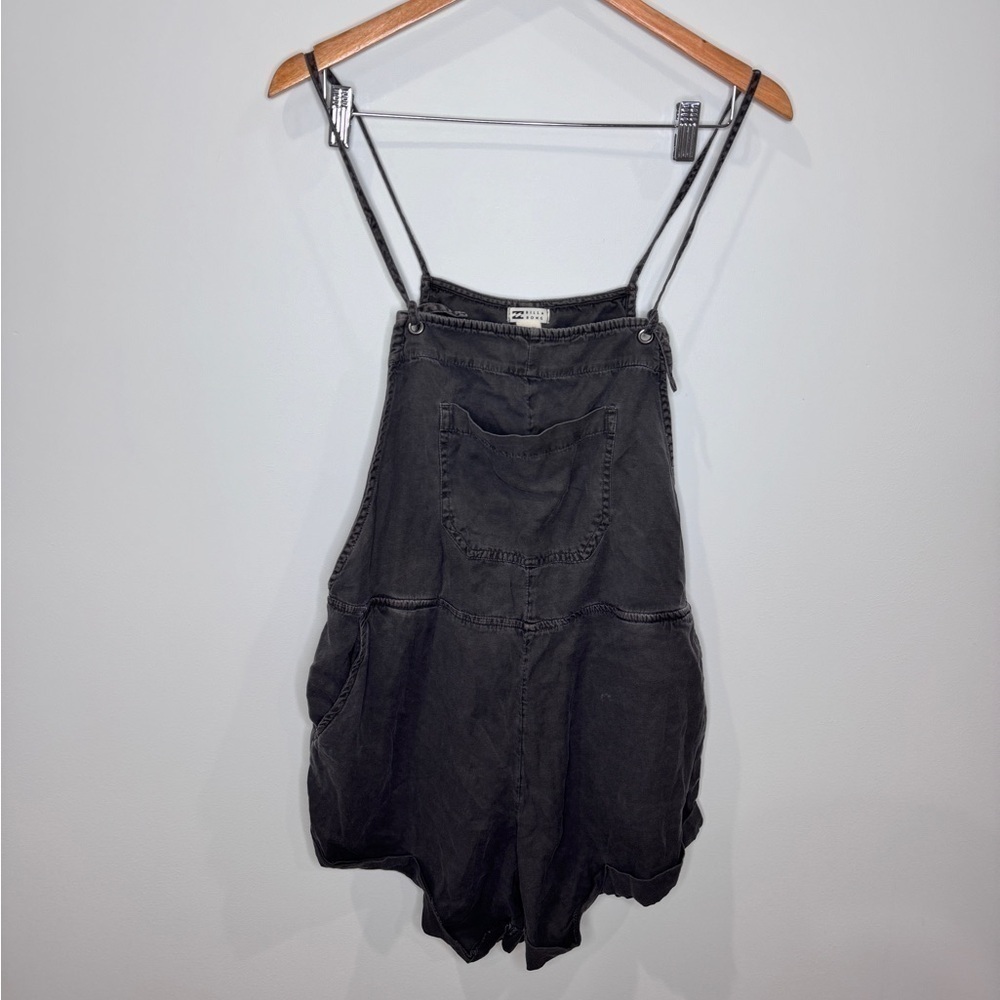 Billabong Faded Black Denim Romper with Pockets (L) - Picture 2 of 9